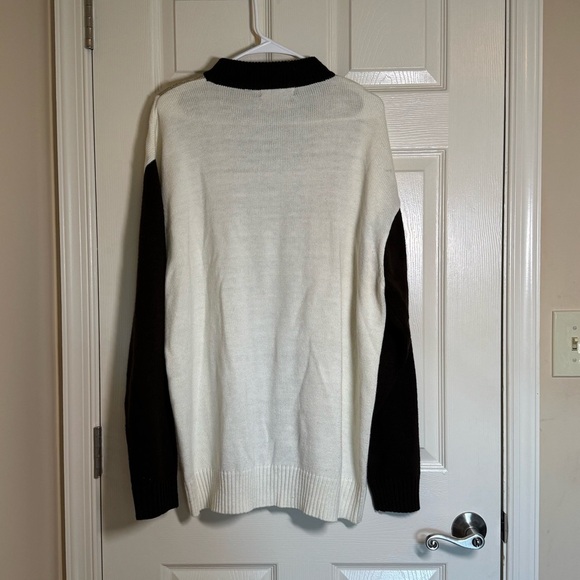 Jordan Craig Men's Turtleneck Sweater - Black, Cream, Brown - Picture 4 of 9